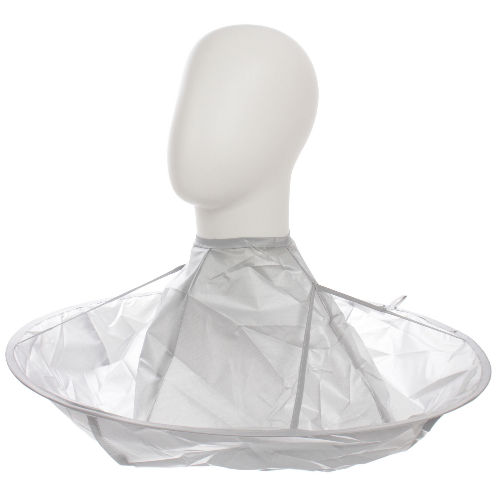 Пеньюар - накидка парикмахерский "Barber SALON", круглый, цвет серебро, d-60см