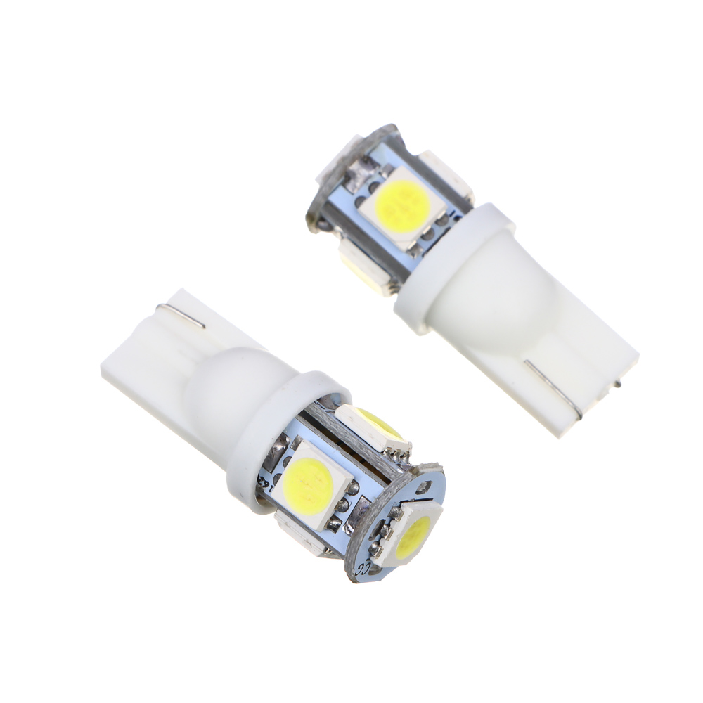 NG Лампа светодиодная T10, 1,5W (5SMD-5050),12 В, белый, 2 шт, блистер