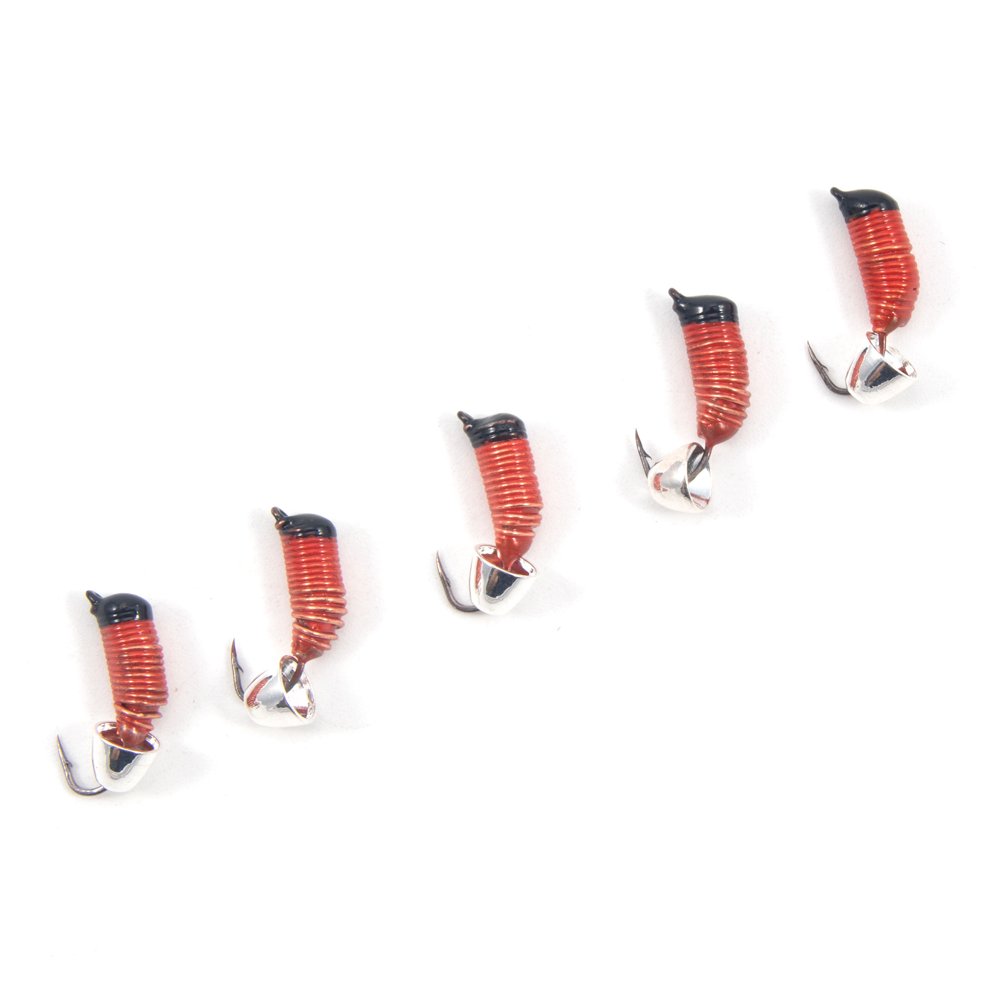 Мормышка вольф. безнасадочная "ЯМАН" Ручейник №6, d-2,5 мм, L-8.5 мм, вес 0,90 гр., колокол серебро,