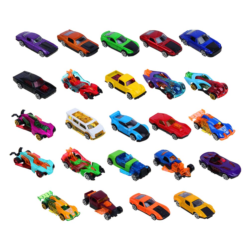 ИГРОЛЕНД Машинка "Супер гонки", металл, РР, 10,9х13 см, 24 дизайна