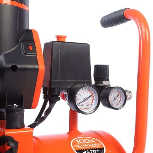 Компрессор Patriot поршневой безмасляный KDS 280 F24, 280 л/мин, 1.45 кВт, 8 бар, 24 л, 2800 об/мин, быстросъем + елочка 1/4