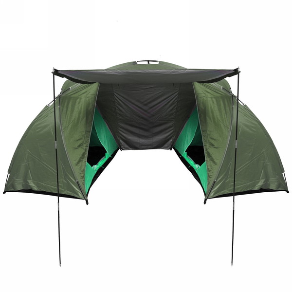 Палатка кемпинговая Jesolo-4 двухслойная, (150+130+150)*220*170 см, цвет хаки