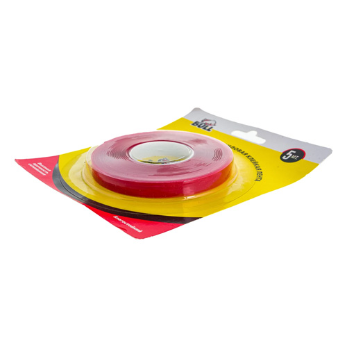 Скотч акриловый двухсторонний BULL 10 мм x 5 м