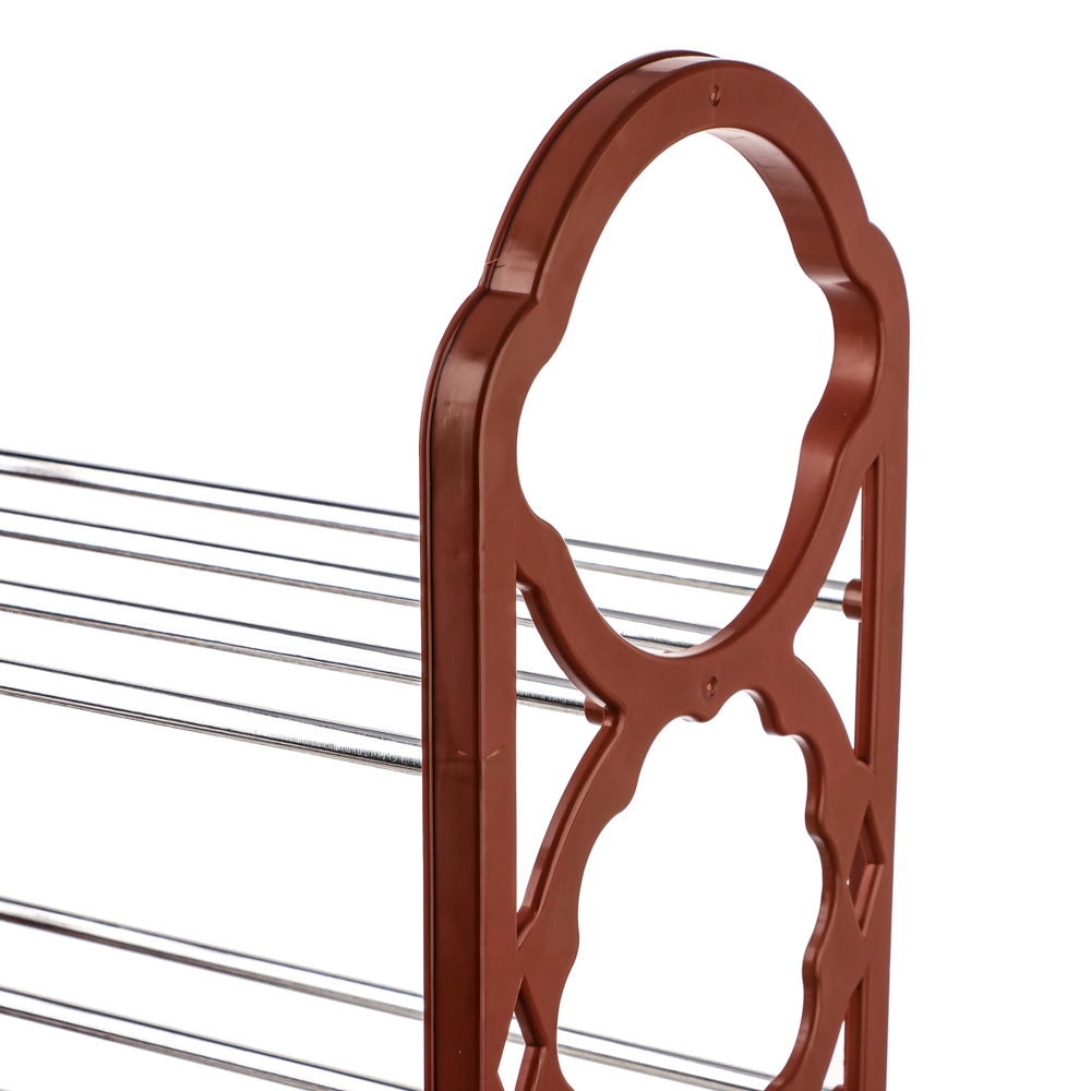 Этажерка для обуви VETTA "Принт", 4 яруса, 42x19x58см, металл, пластик