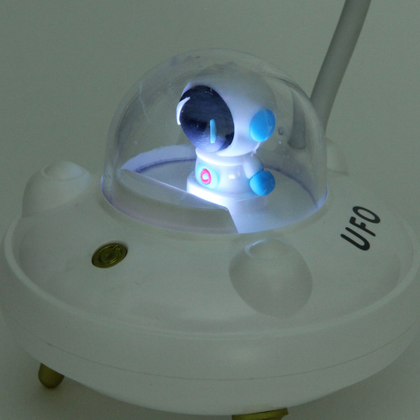 Настольная лампа "Sweet - Полёт в космос" LED 10,8*10,8*21,5 см, USB 3.7v 3w, Белый