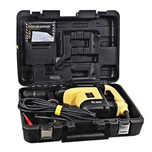 Перфоратор 1,35кВт, 2-10Дж, кабель 6м, Hanskonner HRH1342M