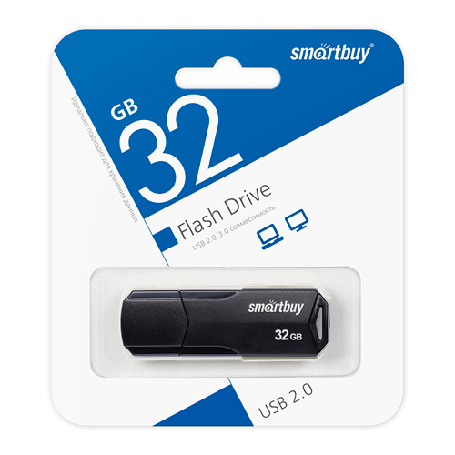 UFD 2.0 SmartBuy 032GB CLUE Black (SB32GBCLU-K)