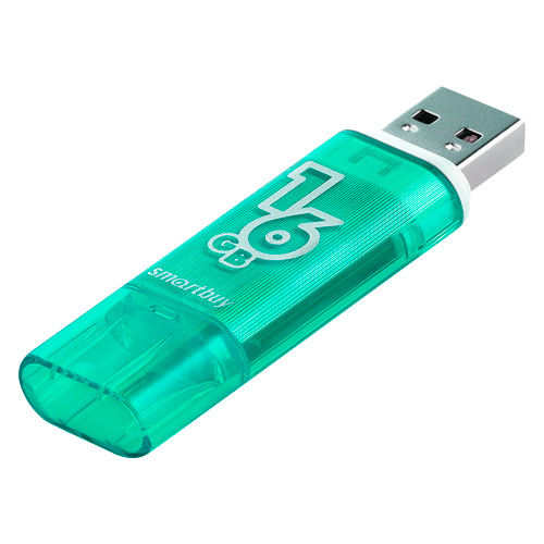 Флеш накопитель UFD 2.0 Smartbuy 016GB Glossy series Green Snake Edition SB16GBGSGSN