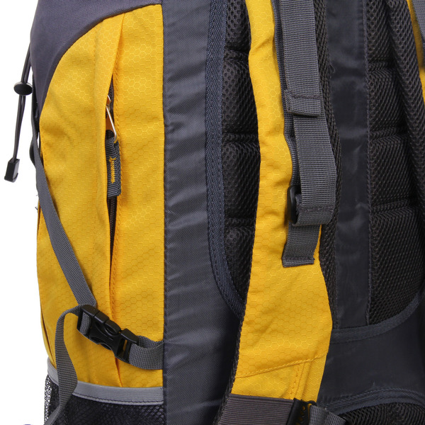 Рюкзак туристический 65л цвет желтый FR-4