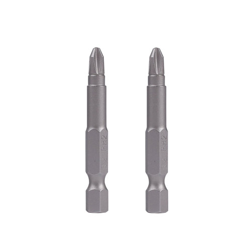 Бита PATRIOT PH2, с магнитным держателем крепежа, сталь S2, 50 мм, 2 шт в блистере