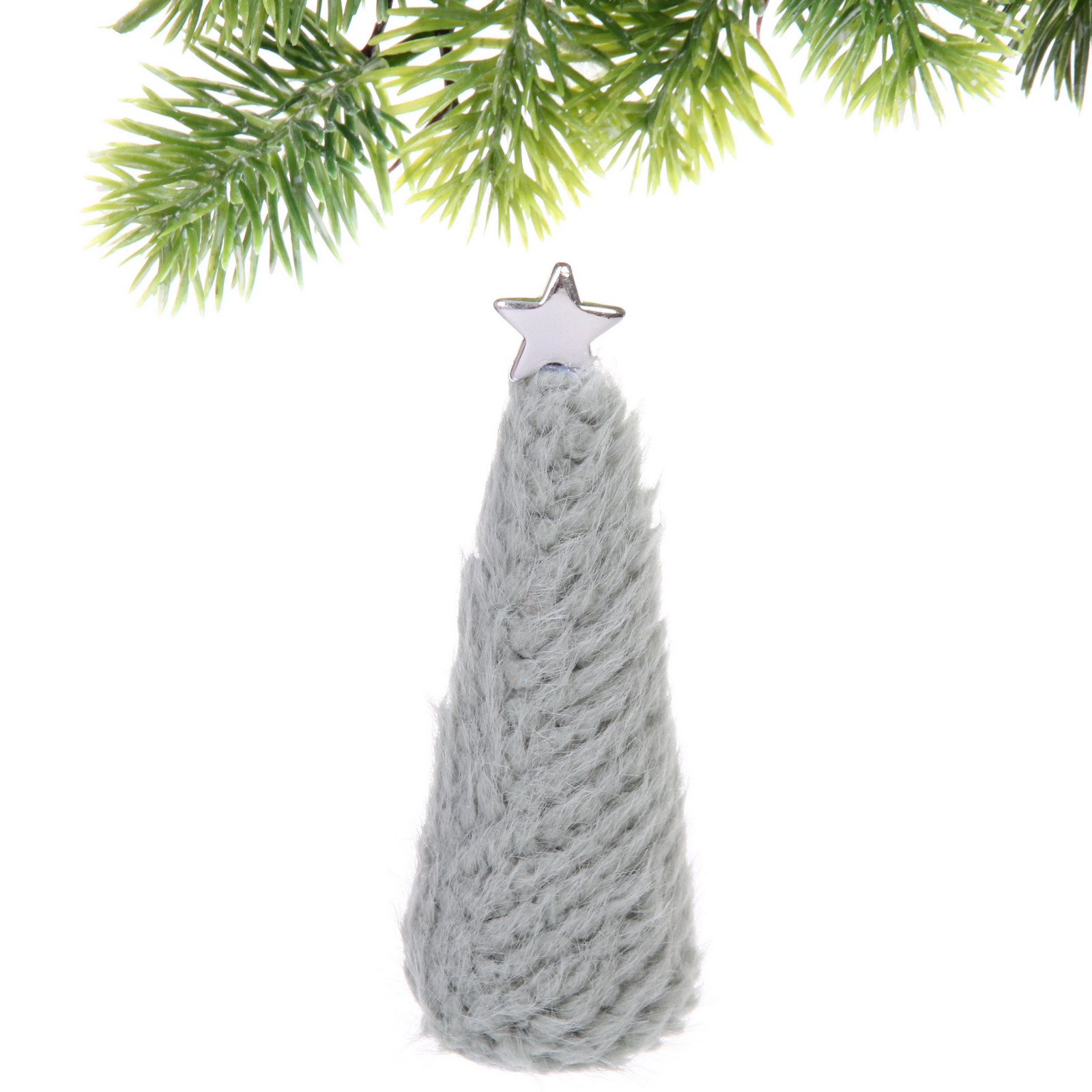 Фигурка "Зимняя елочка" 15 см, Зеленый