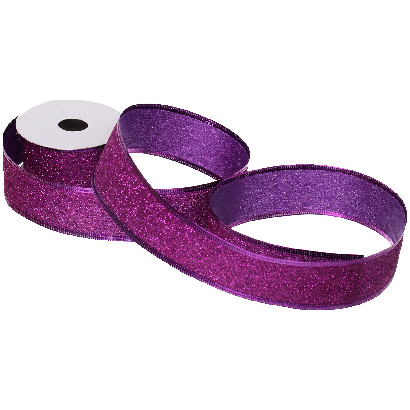 Лента для декорирования "Изящная" 4 см, 2,7 м, Фиолетовый (микс дизайнов)