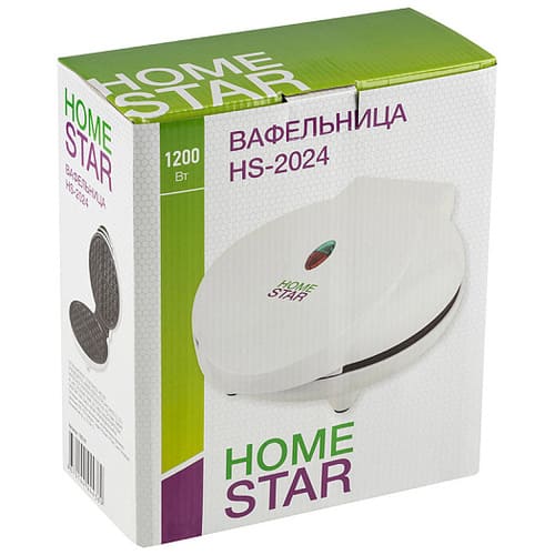 Вафельница HomeStar HS-2024, 1200Вт, венская вафля