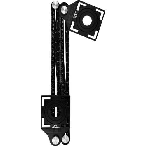 Линейка складная регулируемая для определения отверстий в керамической плитке vertextools 3043-2