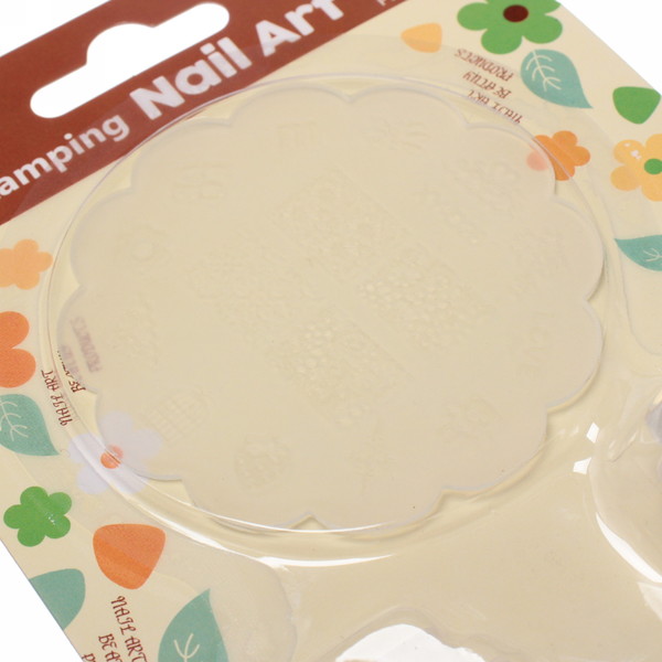 Набор для дизайна ногтей - стемпинг "VivA Manicur", пластина ажурная, микс 4 цвета, 17*11см