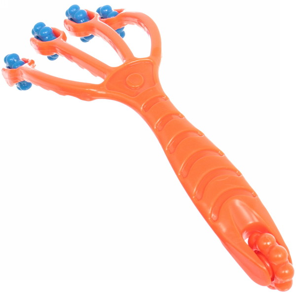 Массажер роликовый двухсторонний универсальный "Осьминог", 5 колес, микс 4 цвета, 19*7,5см