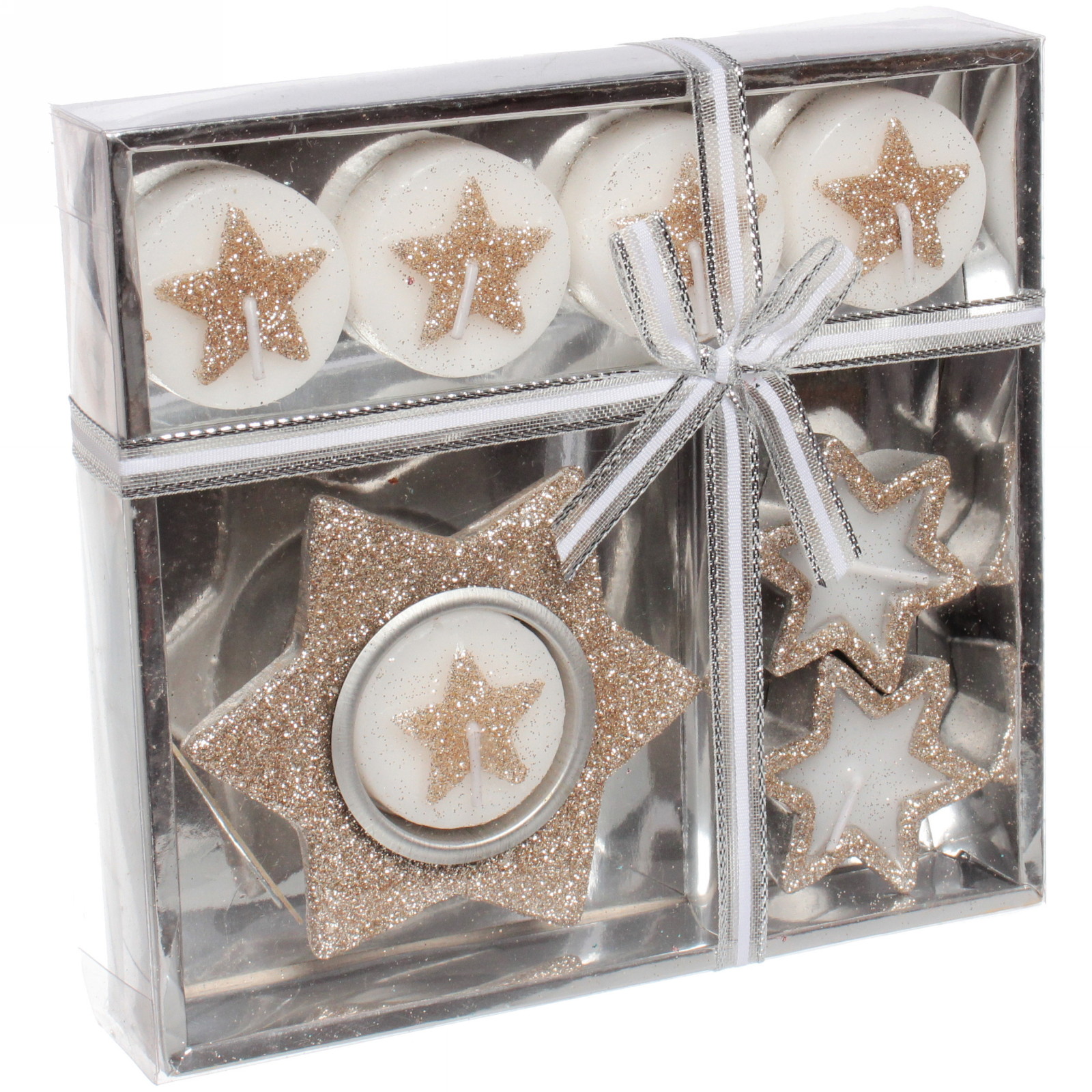 Свечи новогодние "Загадай желание!" 16.5x15.5x3см, шампань