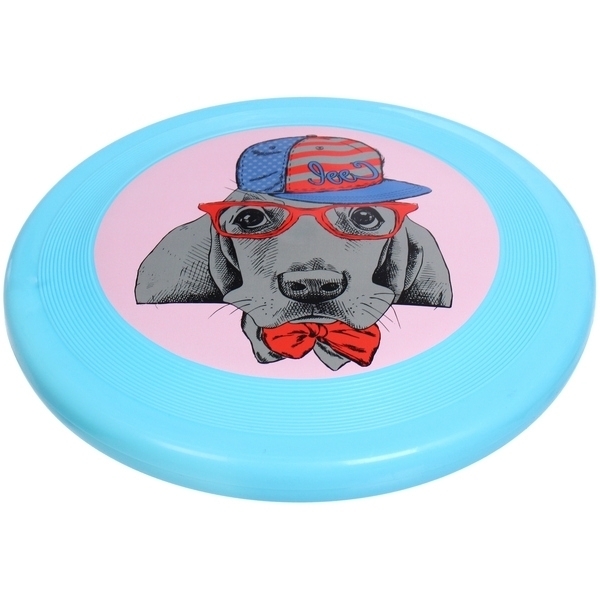 Фрисби - игрушка резиновая "Мр. Джек", цвет синий, 23см (лейбл)