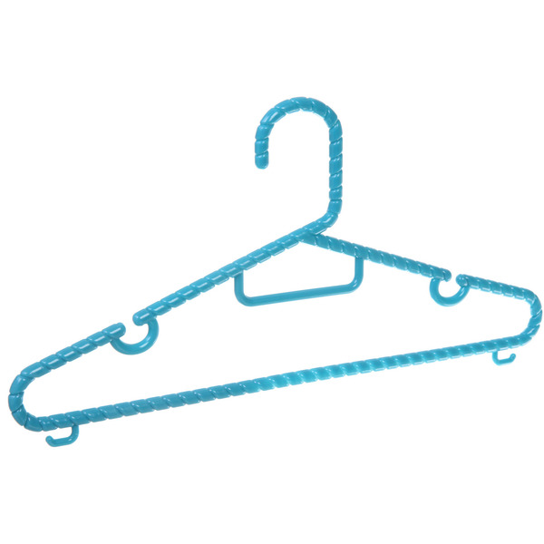 Плечики для одежды 2шт "ЭКЛАТТИ", цвет бирюзовый, 37*18см (Лейбл Селфи)