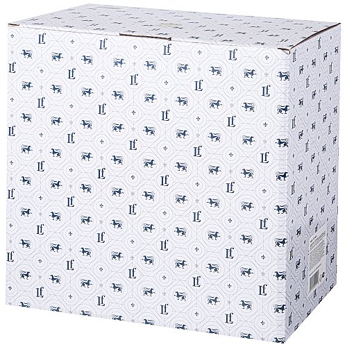 ТОРТОВНИЦА LEFARD, HERBAL, НА НОЖКЕ 28*23, 5 СМ С ПЛАСТИКОВОЙ КРЫШКОЙ СИНЯЯ, КОР=6ШТ.