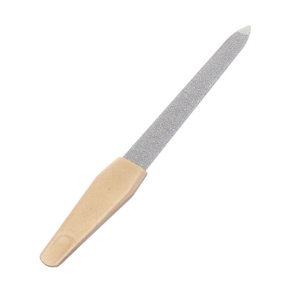 Пилка для ногтей металлическая на блистере "Ultramarine", цвет ручки золото, цвет пилки серебро,12,7см