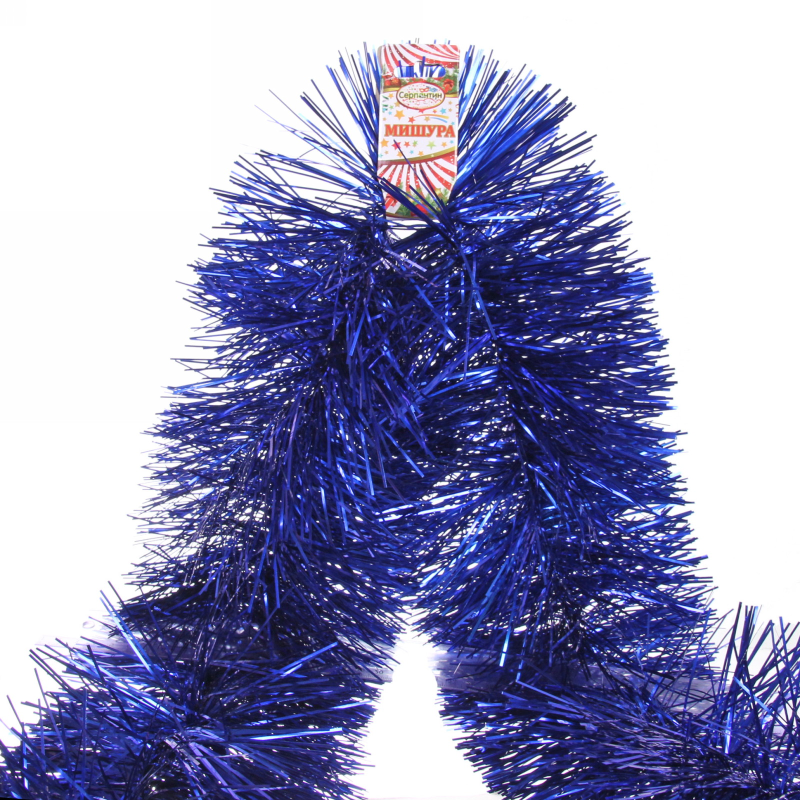 Мишура 2м 17см "Классика", Синий