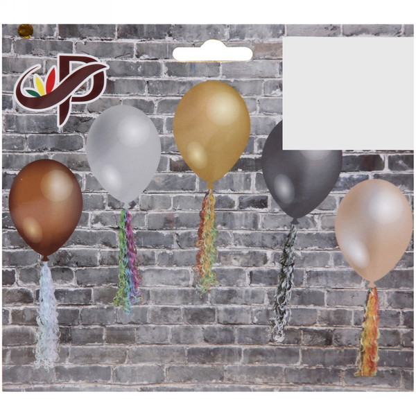 Подвесное украшение "Счастливый день" d-13 см, h - 80см Глянец, серебро