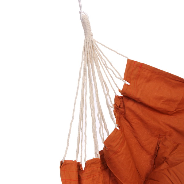 Гамак-кресло "Колористик" 100*130см сидячий, х\б с подушками, цвет кораловый