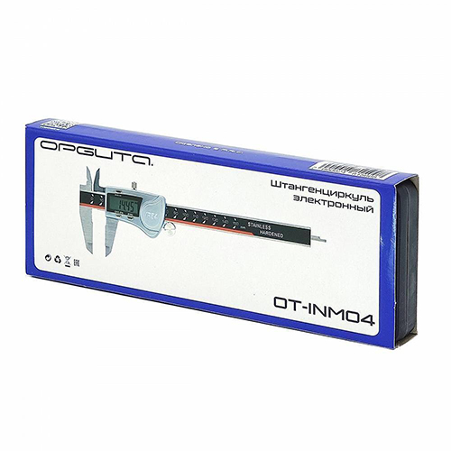 Штангенциркуль электронный Орбита OT-INM04, 150 мм, IP54, металл
