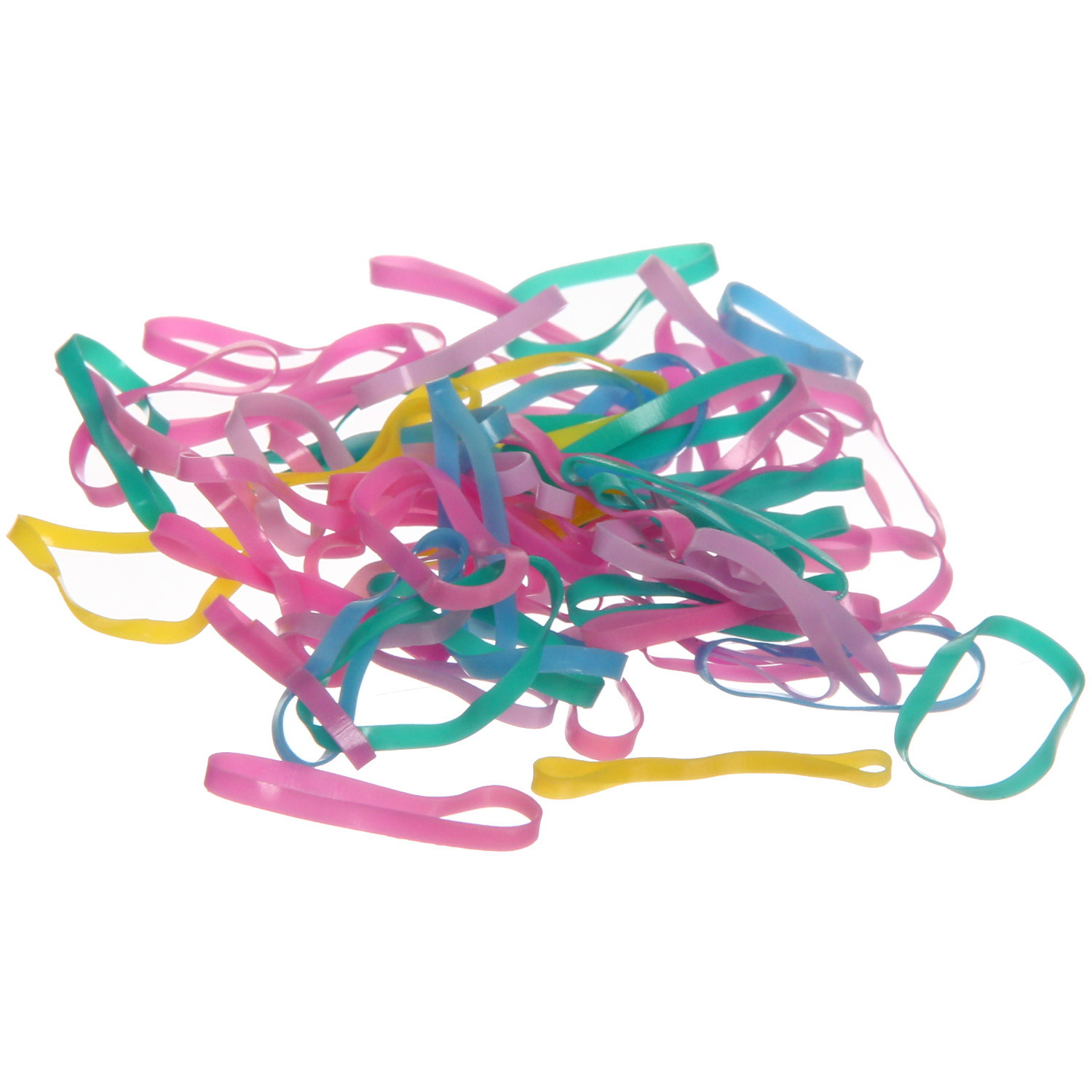 Резинки для волос силиконовые "Новый Год- Снеговик", цвет микс, 250шт, 17,5*11 см