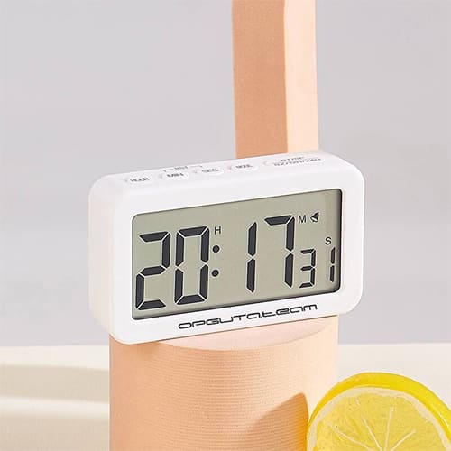 Часы настольные Орбита OT-CLT11 (будильник, дата), белые