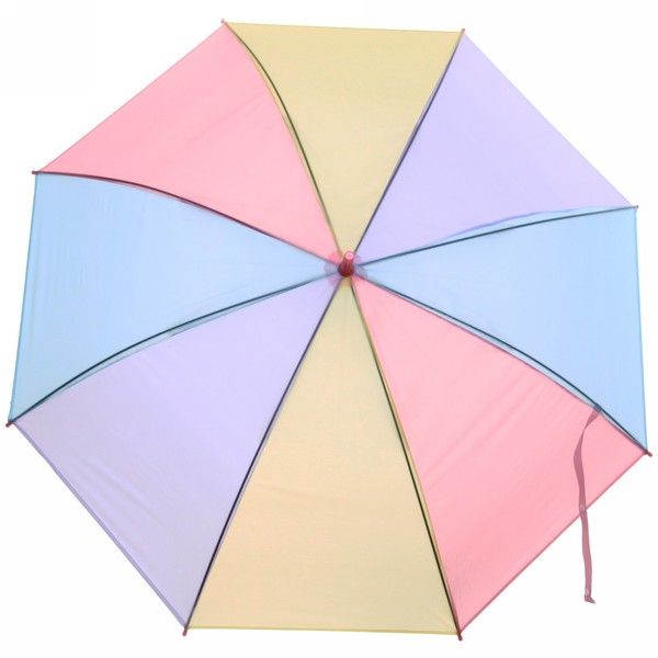 Зонт детский полуавтомат Ultramarine - Радуга, пастель, 8 спиц, d-92, в сложе. виде 71см, 1/100