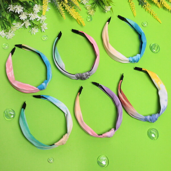 Ободок для волос "Calista - Betty", ширина 2,8см, микс 6 цветов