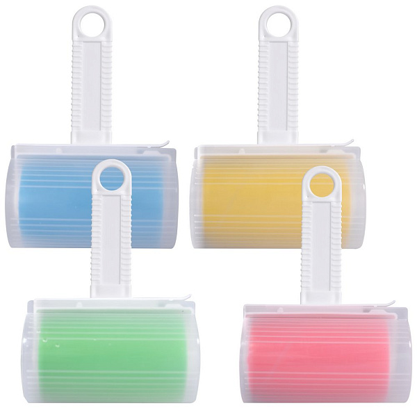 Ролик для одежды многоразовый. Размер 18х11,5 см. 4 цв. NEW