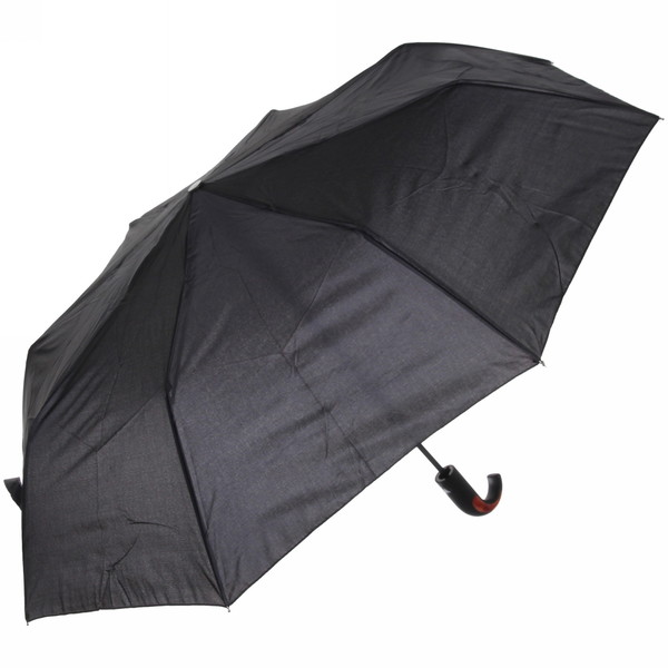 Зонт мужской полуавтомат "Ультрамарин - Томас", цвет черный, ручка крючок, d98см