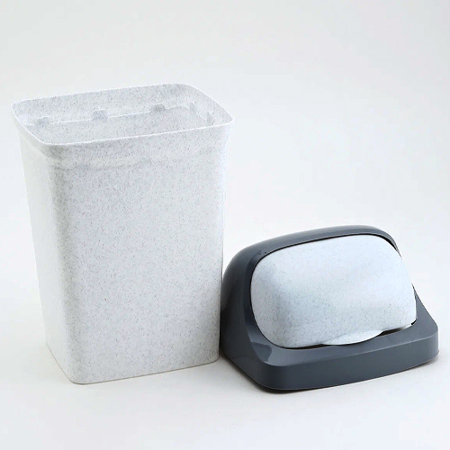 Контейнер для мусора 9 л IDEA РОЛЛ ТОП М 2465, мраморный