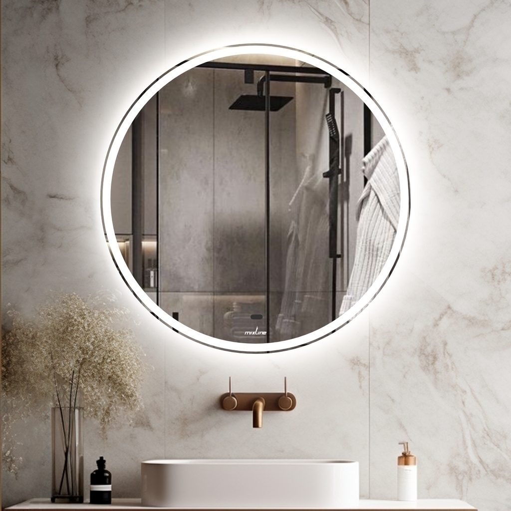 Зеркало MIXLINE, Анита, 500*500, ШВ бесконтактный сенсор, светодиодная подсветка НОВИНКА