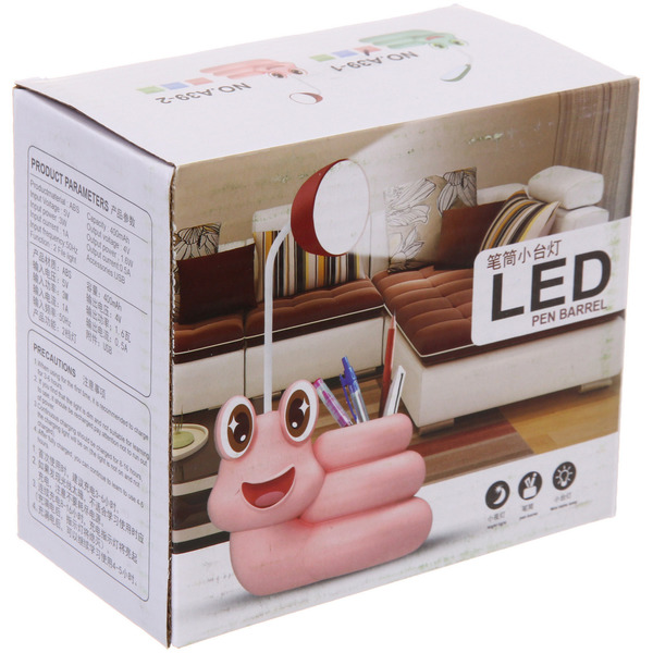 Настольная лампа "Sweet - Улиточка" 30*12*7 см LED с подстаканником, USB 0.6-3W, Голубой