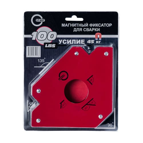 Фиксатор магнитный 100 LBS, углы 45°, 90°, 135°