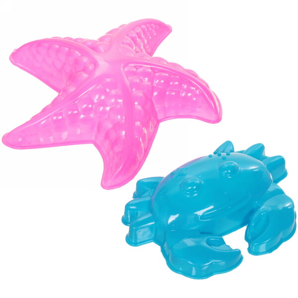 Набор для игры в песочнице "Летние каникулы", 19*11 см, 6 предметов, микс