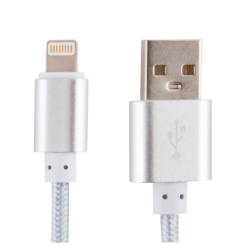 Кабель Energy ET-01 USB/Lightning, серебро