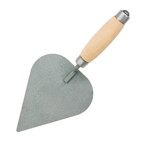 Кельма штукатура 320х140мм, сердце, п/о, усиленная деревянная рукоятка (1/50)
