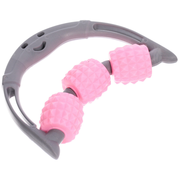 Массажер роликовый для тела "Universal" 3 ролика, 15*13*3,5 см, розовый