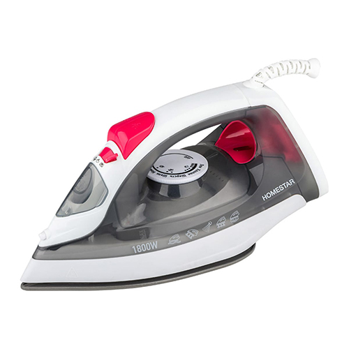 Утюг HomeStar HS-4012 серый  (1800Вт, пар, спрей, паровой удар, самоочистка, керам.подошва) (1/10)