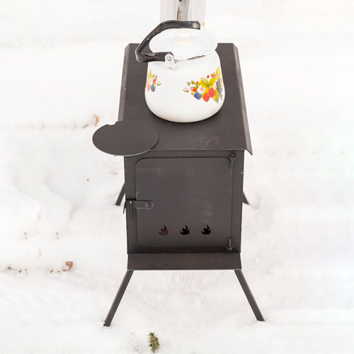 Буржуйка печь походная ИМЗ №7, съемные ножки 3 мм (ТРУБА В КОМПЛЕКТ НЕ ВХОДИТ)