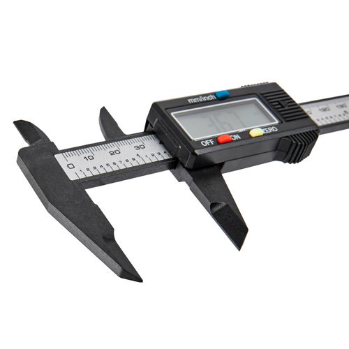 Штангенциркуль электронный, пластиковые губки, 0-150 мм, точность 0,1 мм, 0,1 кг, 1хLR44, ELITECH