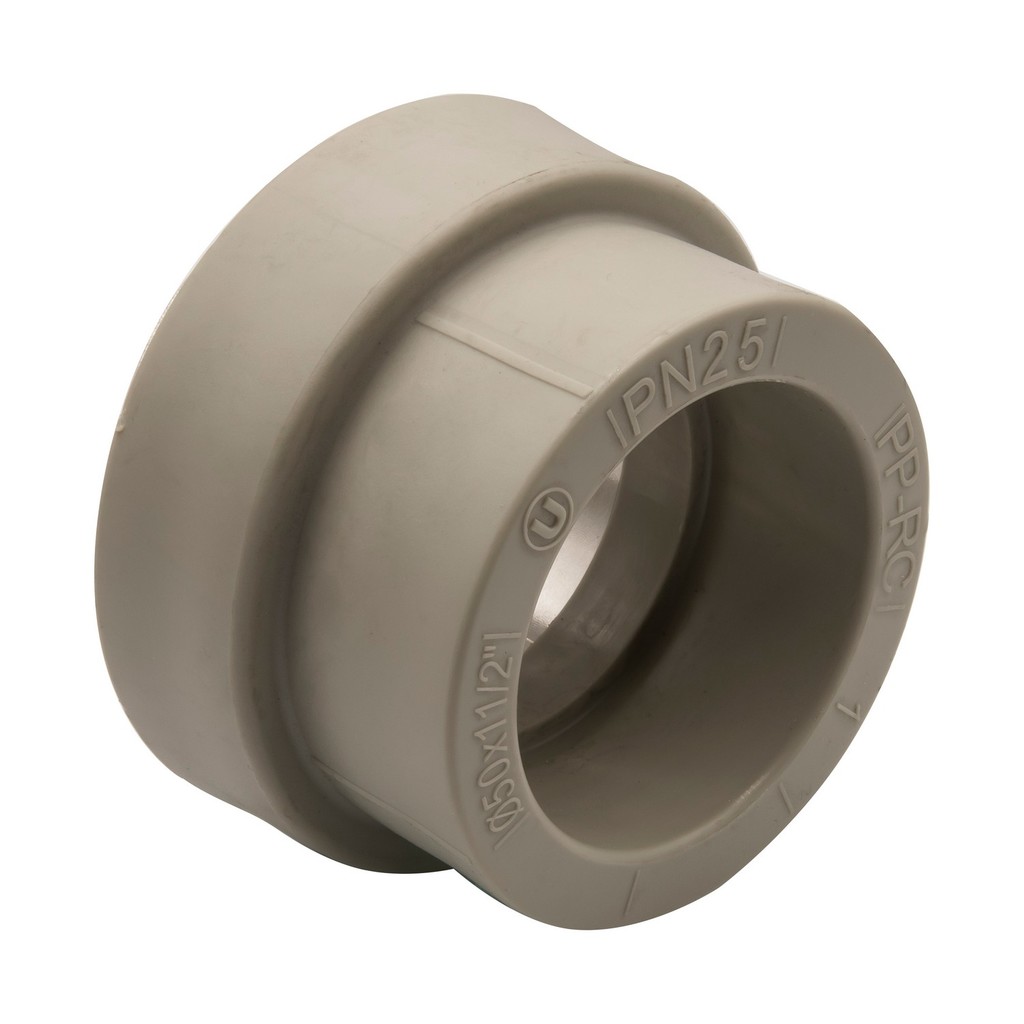 Муфта комб. вн 50х1 1/2'' под ключ EVER® plast  СЕРЫЙ (Россия)