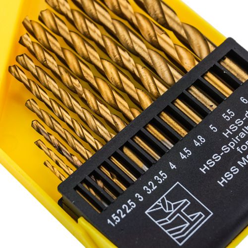 Набор сверл по металлу цилиндрический хвостовик （1. 5--6. 5mm） 13 шт Барракуда пластиковый кейс, 1/100