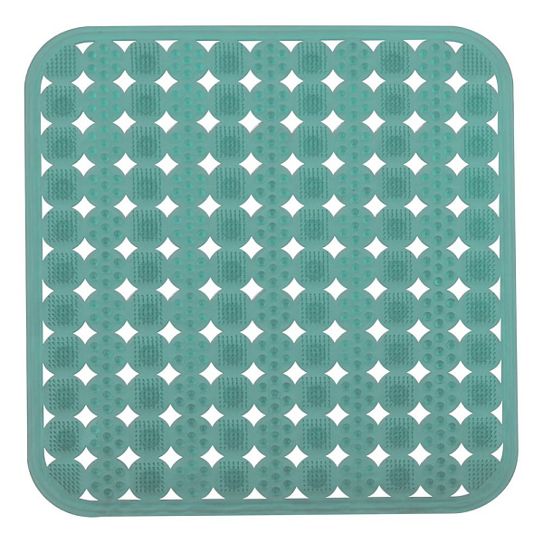 Коврик д/душа массаж 45х45 см 3цв.