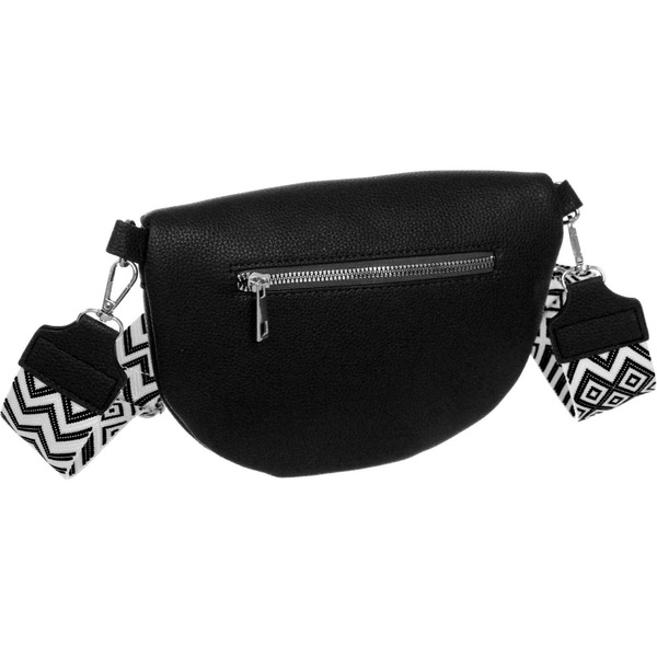 Сумка женская через плечо "ИМАНИ", цвет черный, три кармана, 24*19*7*5см (лейбл Ultramarine)